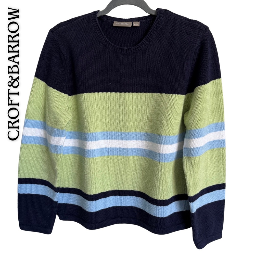 {Croft & Barrow} COTTON Colorful Striped Sweater